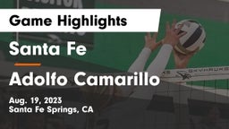 Santa Fe  vs Adolfo Camarillo  Game Highlights - Aug. 19, 2023