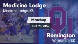 Matchup: Medicine Lodge High vs. Remington  2016