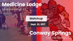 Matchup: Medicine Lodge High vs. Conway Springs  2017