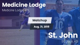 Matchup: Medicine Lodge High vs. St. John  2018
