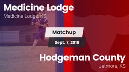 Matchup: Medicine Lodge High vs. Hodgeman County  2018