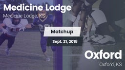 Matchup: Medicine Lodge High vs. Oxford  2018