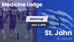 Matchup: Medicine Lodge High vs. St. John  2019