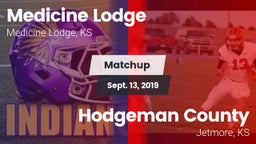 Matchup: Medicine Lodge High vs. Hodgeman County  2019