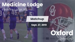 Matchup: Medicine Lodge High vs. Oxford  2019