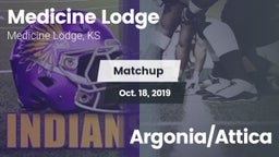 Matchup: Medicine Lodge High vs. Argonia/Attica 2019