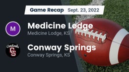 Recap: Medicine Lodge  vs. Conway Springs  2022