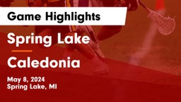 Spring Lake  vs Caledonia  Game Highlights - May 8, 2024