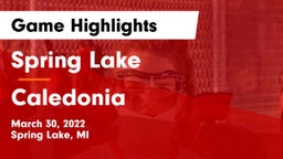 Spring Lake  vs Caledonia  Game Highlights - March 30, 2022