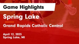 Spring Lake  vs Grand Rapids Catholic Central  Game Highlights - April 12, 2023