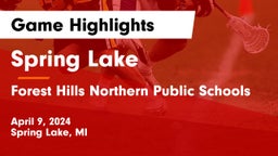 Spring Lake  vs Forest Hills Northern Public Schools Game Highlights - April 9, 2024
