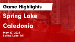 Spring Lake  vs Caledonia  Game Highlights - May 17, 2024