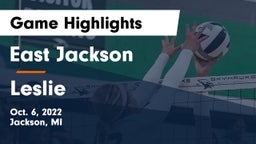 East Jackson  vs Leslie  Game Highlights - Oct. 6, 2022