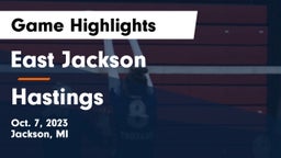 East Jackson  vs Hastings  Game Highlights - Oct. 7, 2023
