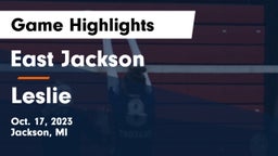 East Jackson  vs Leslie  Game Highlights - Oct. 17, 2023