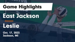 East Jackson  vs Leslie  Game Highlights - Oct. 17, 2023