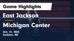 East Jackson  vs Michigan Center Game Highlights - Oct. 21, 2023
