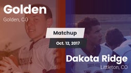 Matchup: Golden  vs. Dakota Ridge  2017
