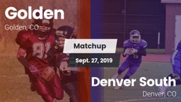 Matchup: Golden  vs. Denver South  2019