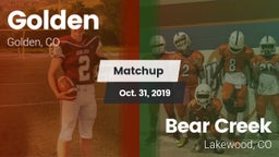 Matchup: Golden  vs. Bear Creek  2019