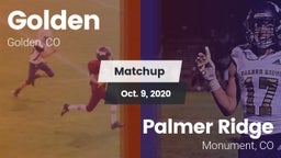 Matchup: Golden  vs. Palmer Ridge  2020
