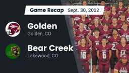 Recap: Golden  vs. Bear Creek  2022