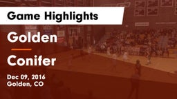 Golden  vs Conifer Game Highlights - Dec 09, 2016