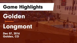 Golden  vs Longmont Game Highlights - Dec 07, 2016