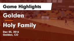 Golden  vs Holy Family  Game Highlights - Dec 03, 2016