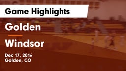 Golden  vs Windsor  Game Highlights - Dec 17, 2016
