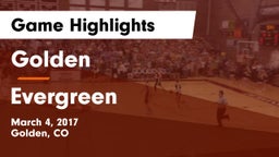 Golden  vs Evergreen  Game Highlights - March 4, 2017