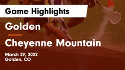 Golden  vs Cheyenne Mountain  Game Highlights - March 29, 2022