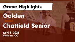 Golden  vs Chatfield Senior  Game Highlights - April 5, 2022