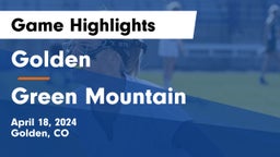 Golden  vs Green Mountain Game Highlights - April 18, 2024