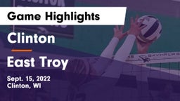 Clinton  vs East Troy  Game Highlights - Sept. 15, 2022
