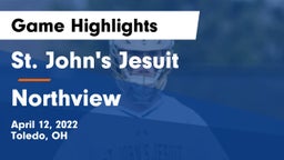 St. John's Jesuit  vs Northview Game Highlights - April 12, 2022