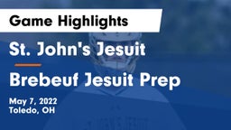 St. John's Jesuit  vs Brebeuf Jesuit Prep  Game Highlights - May 7, 2022