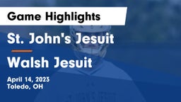 St. John's Jesuit  vs Walsh Jesuit  Game Highlights - April 14, 2023
