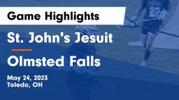 St. John's Jesuit  vs Olmsted Falls  Game Highlights - May 24, 2023