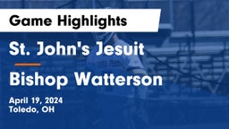 St. John's Jesuit  vs Bishop Watterson  Game Highlights - April 19, 2024
