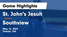 St. John's Jesuit  vs Southview  Game Highlights - May 16, 2024