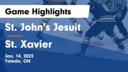 St. John's Jesuit  vs St. Xavier  Game Highlights - Jan. 14, 2023