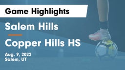 Salem Hills  vs Copper Hills HS Game Highlights - Aug. 9, 2022