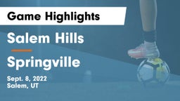 Salem Hills  vs Springville  Game Highlights - Sept. 8, 2022