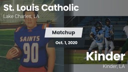 Matchup: St. Louis Catholic vs. Kinder  2020
