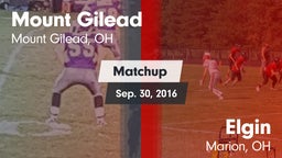 Matchup: Mount Gilead High vs. Elgin  2016