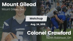 Matchup: Mount Gilead High vs. Colonel Crawford  2018