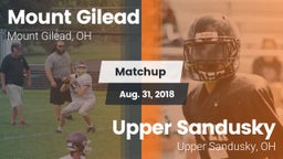 Matchup: Mount Gilead High vs. Upper Sandusky  2018