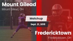 Matchup: Mount Gilead High vs. Fredericktown  2018