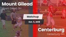 Matchup: Mount Gilead High vs. Centerburg  2018